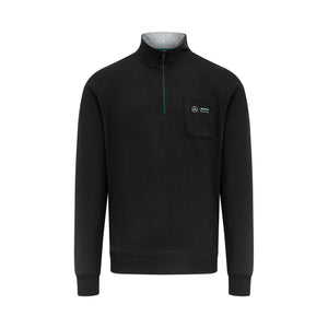 Mercedes AMG Petronas F1 1/4 Zip Sweatshirt- Black - image 1