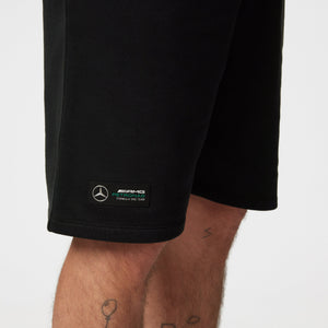 Mercedes AMG Petronas F1 Men's Sweat Shorts - Black/Grey - image 8