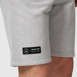 Mercedes AMG Petronas F1 Men's Sweat Shorts - Black/Grey - image 11