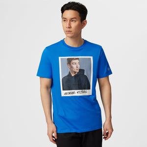 Mercedes AMG Petronas F1 George Russell Portrait T-Shirt - Blue - image 3