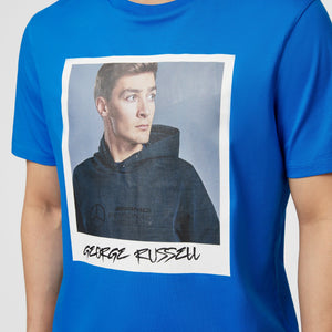 Mercedes AMG Petronas F1 George Russell Portrait T-Shirt - Blue - image 5