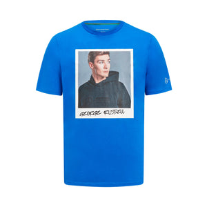 Mercedes AMG Petronas F1 George Russell Portrait T-Shirt - Blue - image 1