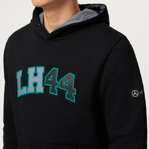 Mercedes AMG Petronas F1 Lewis Hamilton Hooded Sweatshirt - Black/Purple - image 6