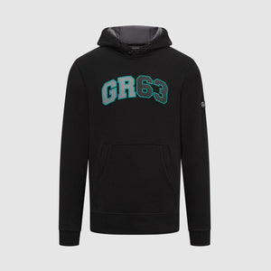 Mercedes AMG Petronas F1 George Russell Hooded Sweatshirt - Black/Blue - image 1