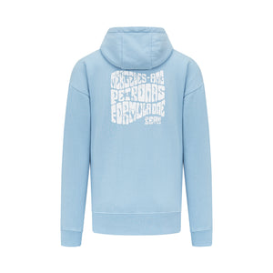 Mercedes AMG Petronas F1 Unisex Retro Hoodie - Mint/Lilac/Blue - image 6