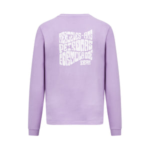 Mercedes AMG Petronas F1 Long Sleeve Retro T-Shirt - Mint/Lilac/Blue - image 5