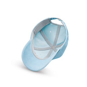 Mercedes AMG Petronas F1 Retro Cord Dad Baseball Hat - Mint/Lilac/Blue - image 12