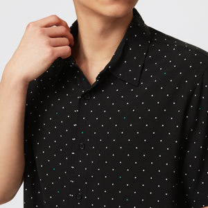 Mercedes AMG Petronas F1 Men's Polka Dot Button-Up Shirt - image 7