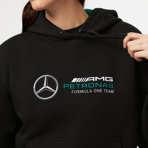 Mercedes AMG Petronas F1 Women's Oversized Hoodie - Black/White - image 5