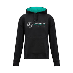 Mercedes AMG Petronas F1 Women's Oversized Hoodie - Black/White - image 1