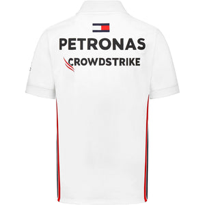 Mercedes AMG Petronas F1 Men's Team Polo - Black/White - image 3