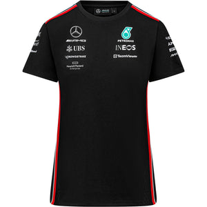 Mercedes AMG Petronas F1 Women's Driver T-Shirt - Black/White - image 2