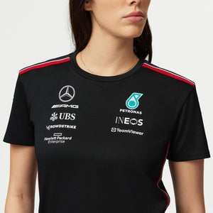 Mercedes AMG Petronas F1 Women's Driver T-Shirt - Black/White - image 9