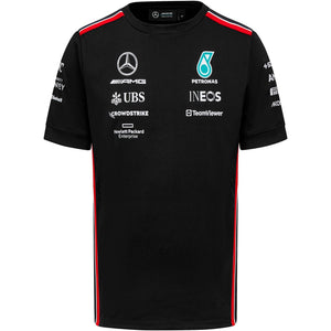 Mercedes AMG Petronas F1 Men's Driver T-Shirt - Black/White - image 2