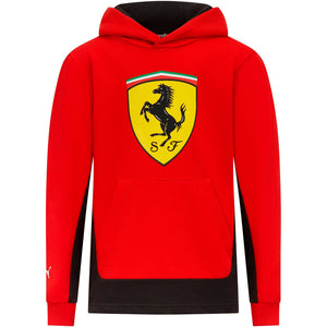 Scuderia Ferrari F1 Kids Big Shield Hoodie Sweatshirt -Red/Black - image 3