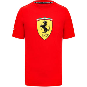 Scuderia Ferrari F1 Men's Puma Large Shield T-Shirt -Black/Red - image 1