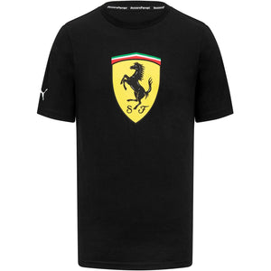 Scuderia Ferrari F1 Men's Puma Large Shield T-Shirt -Black/Red - image 2