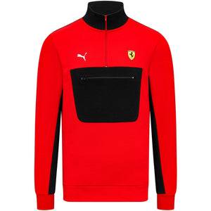Scuderia Ferrari F1 Men's Puma 1/4 Zip Sweater - Red/Black - image 1
