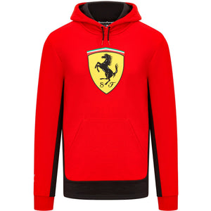 Scuderia Ferrari F1 Men's Puma Shield Hoodie-Black/Red - image 1