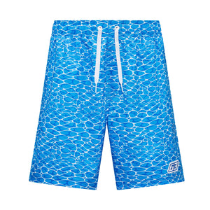 Mercedes Benz F1 Special Edition George Russell "No Diving" Miami GP Swim Shorts-Blue - image 1