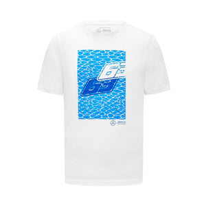 Mercedes Benz F1 Special Edition George Russell "No Diving" Miami GP T-Shirt -White - image 1