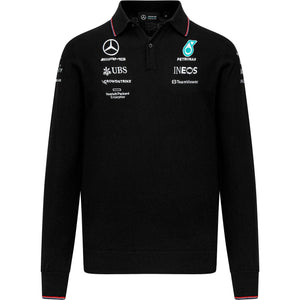 Mercedes AMG Petronas F1 Team Knitted Long Sleeve Polo - image 1