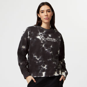 Mercedes AMG Petronas F1 Women's Tie-Dye Crew Sweatshirt - image 3