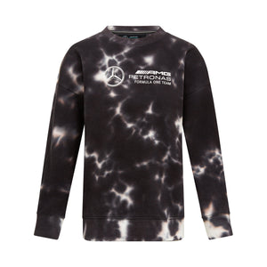 Mercedes AMG Petronas F1 Women's Tie-Dye Crew Sweatshirt - image 1