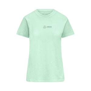 Mercedes AMG Petronas F1 Women's Retro T-Shirt - Mint/Lilac/Blue - image 2