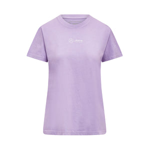 Mercedes AMG Petronas F1 Women's Retro T-Shirt - Mint/Lilac/Blue - image 1