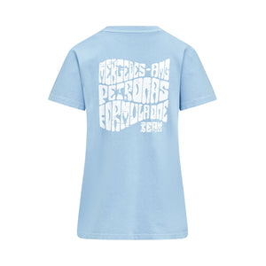 Mercedes AMG Petronas F1 Women's Retro T-Shirt - Mint/Lilac/Blue - image 6