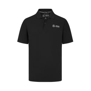 Mercedes AMG Petronas F1 Men's Fanwear Polo Shirt - Black/Green - image 1