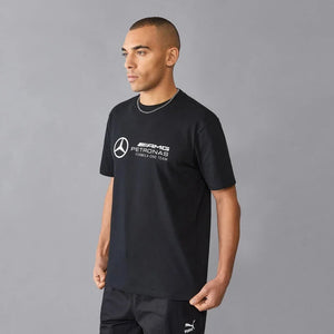 Mercedes Benz AMG Petronas F1 Men's Large Logo T-Shirt - Black/White/Green - image 10