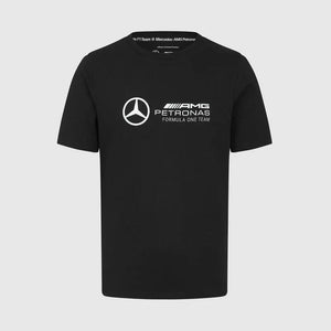 Mercedes Benz AMG Petronas F1 Men's Large Logo T-Shirt - Black/White/Green - image 3