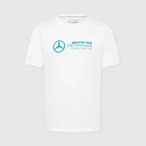 Mercedes Benz AMG Petronas F1 Men's Large Logo T-Shirt - Black/White/Green - image 1