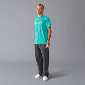 Mercedes Benz AMG Petronas F1 Men's Large Logo T-Shirt - Black/White/Green - image 8