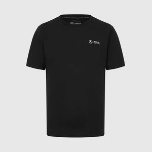 Mercedes Benz AMG Petronas F1 Men's Small Logo T-Shirt - Black/White - image 1
