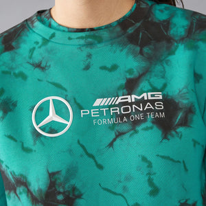 Mercedes AMG Petronas F1 Women's Tie Dye Crew Neck Sweatshirt - image 5