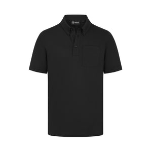 Mercedes AMG Petronas F1 Men's Elevated Polo Shirt - Black - image 1