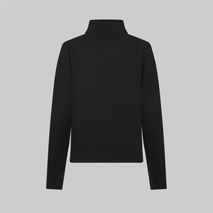 Mercedes AMG Petronas F1 Women's Relaxed Fit 1/4 Zip Sweater - Black - image 3