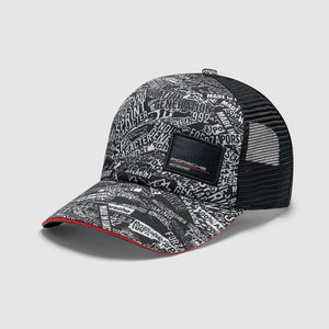 Porsche Motorsport AOP Trucker Hat - Black - image 1