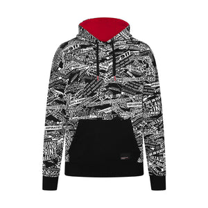 Porsche Motorsport AOP Statement Oversized Hoodie  - Black - image 1