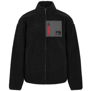 Porsche Motorsport Utility Sherpa Fleece Sweatshirt - Black - image 1