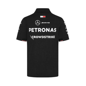 Mercedes AMG Petronas F1 Men's Team Polo Shirt - White/Black - image 3