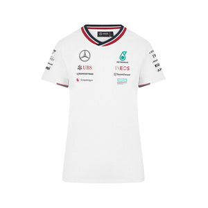 Mercedes AMG Petronas F1 Women's Team T-Shirt - White/Black - image 1