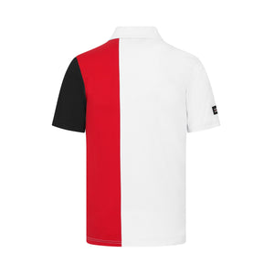 Porsche Motorsport Men's Fanwear Stripe Polo Shirt- Black/White - image 4