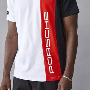 Porsche Motorsport Men's Stripe T-Shirt  - White/Black - image 6