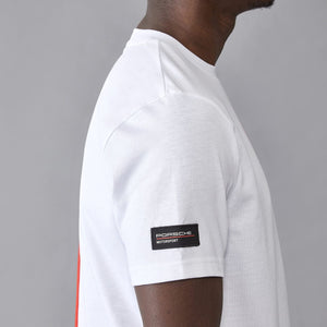 Porsche Motorsport Men's Stripe T-Shirt  - White/Black - image 7