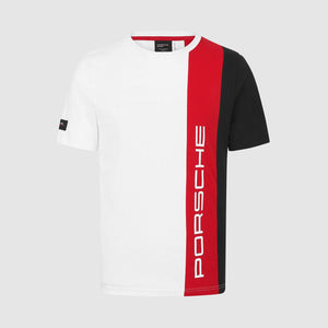 Porsche Motorsport Men's Stripe T-Shirt  - White/Black - image 2