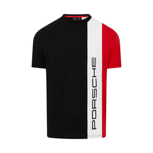 Porsche Motorsport Men's Stripe T-Shirt  - White/Black - image 1